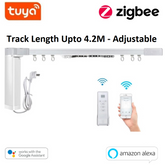 Zigbee Tuya Curtain motor with Track upto 4.2M, curtain motor, wifi curtain motor, tuya curtain motor, zigbee curtain motor, smart curtain motor